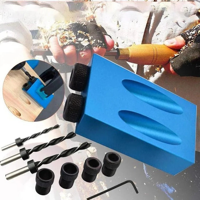 Precision Wood Joint Drilling Guide Tool