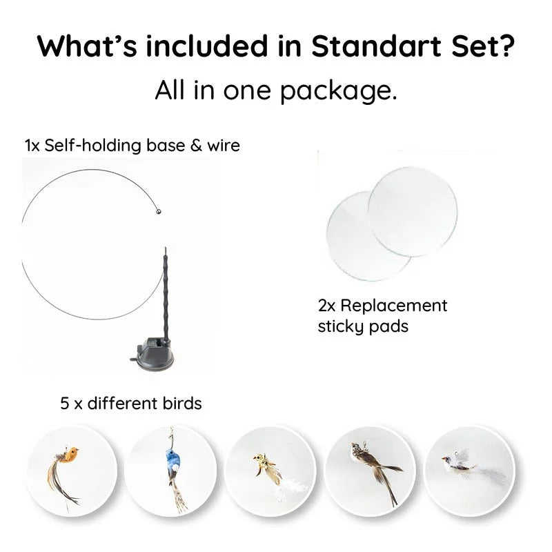 Engaging Cat Toy Set with Lifelike Bird Movement