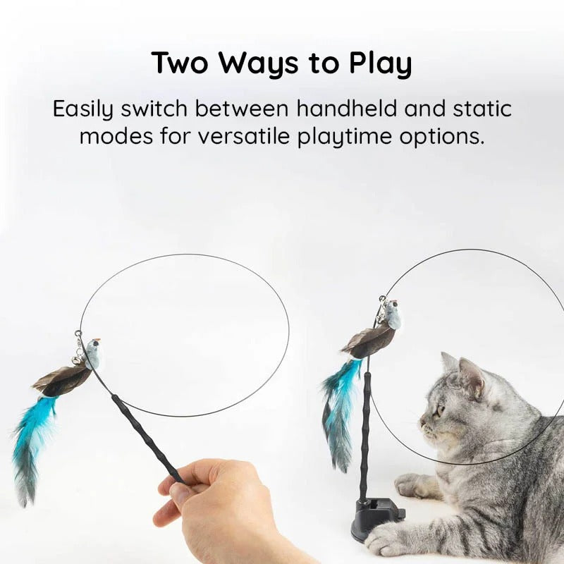 Engaging Cat Toy Set with Lifelike Bird Movement