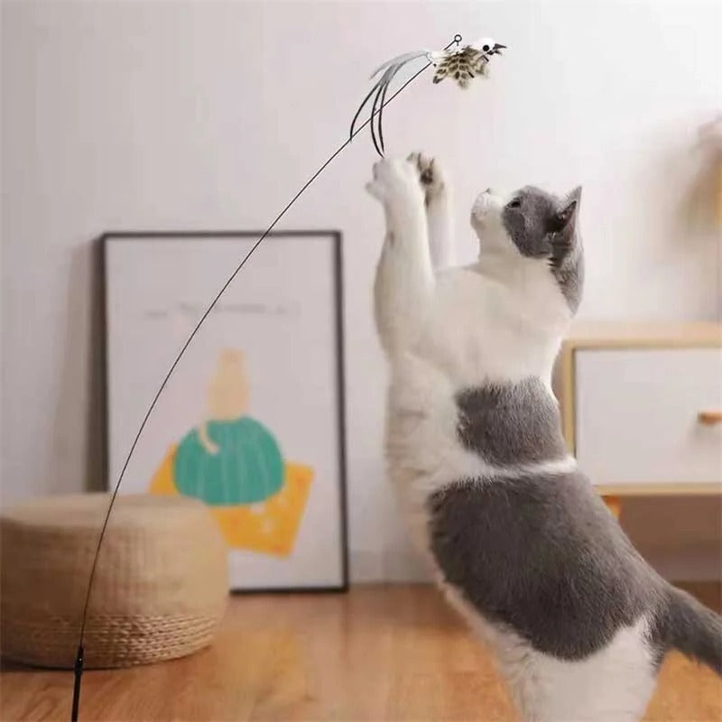 Engaging Cat Toy Set with Lifelike Bird Movement