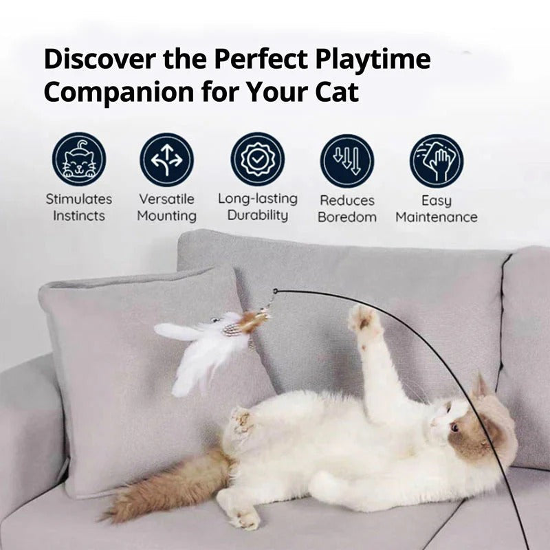 Engaging Cat Toy Set with Lifelike Bird Movement