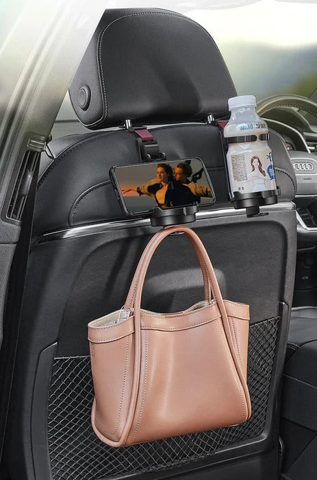 Universal Car Seat Organizer with Holder for Drinks and Phones