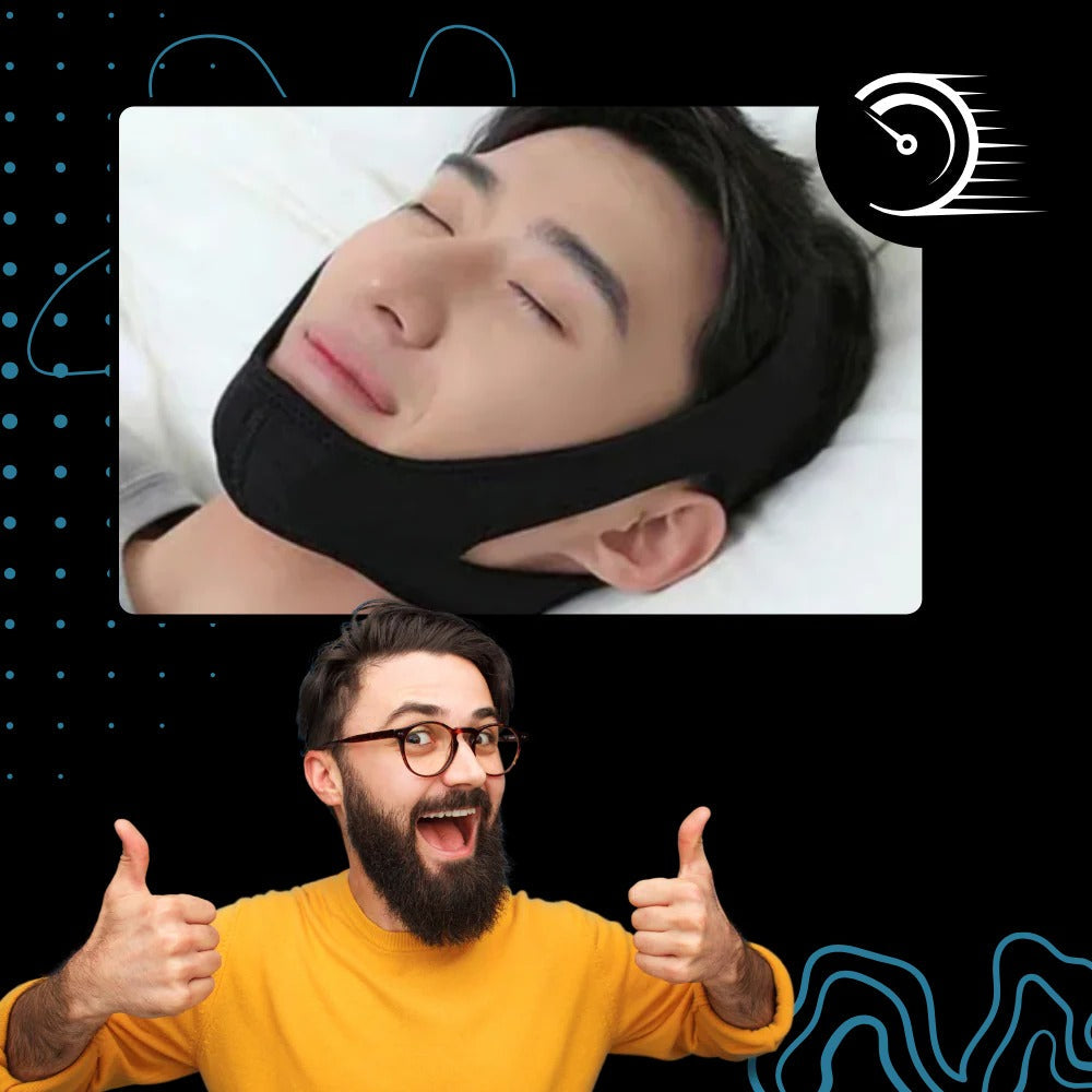 Comfortable Anti-Snore Jaw Support Strap