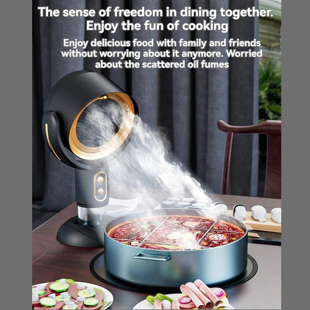 Compact Air Purifier Fan for Smoke & Odor Elimination