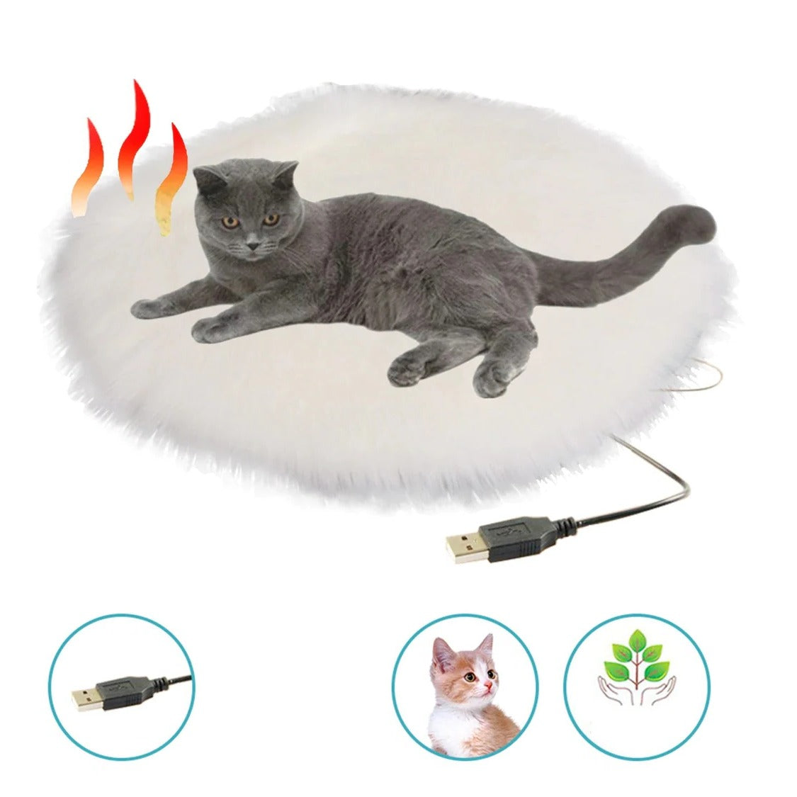 USB-Powered Cozy Pet Heating Pad