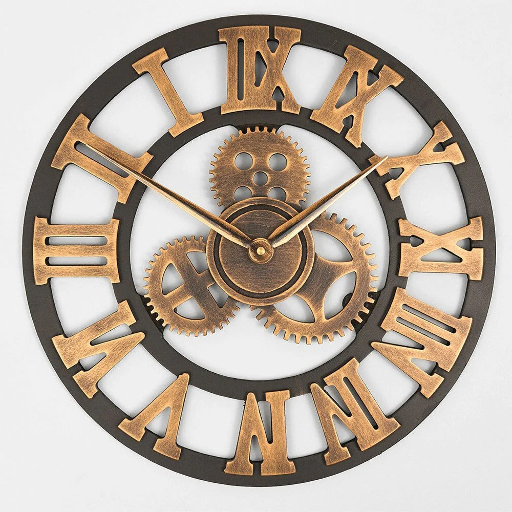 Stylish Gear-Driven Wall Clock for Modern Spaces