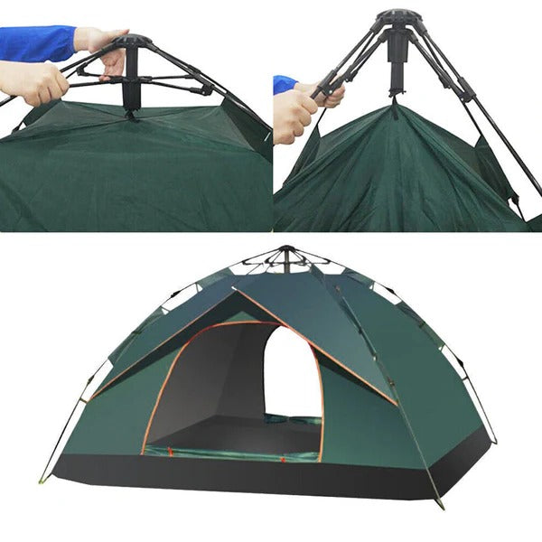 Quick-Deploy Camping Shelter for 3-4 Campers