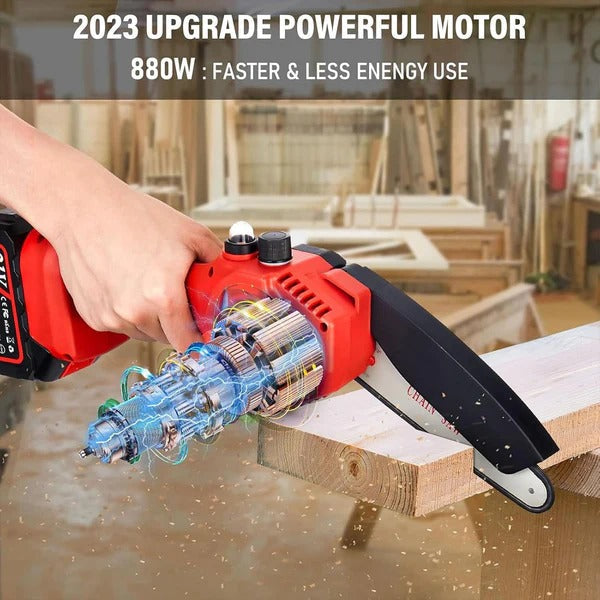 Portable Electric Chainsaw for Effortless Cutting