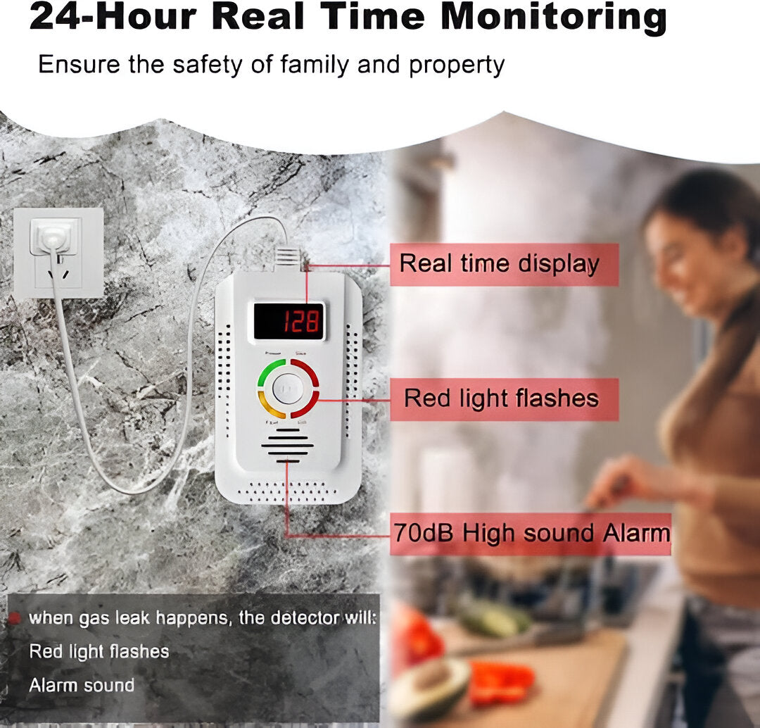 Smart Gas & Carbon Monoxide Safety Monitor