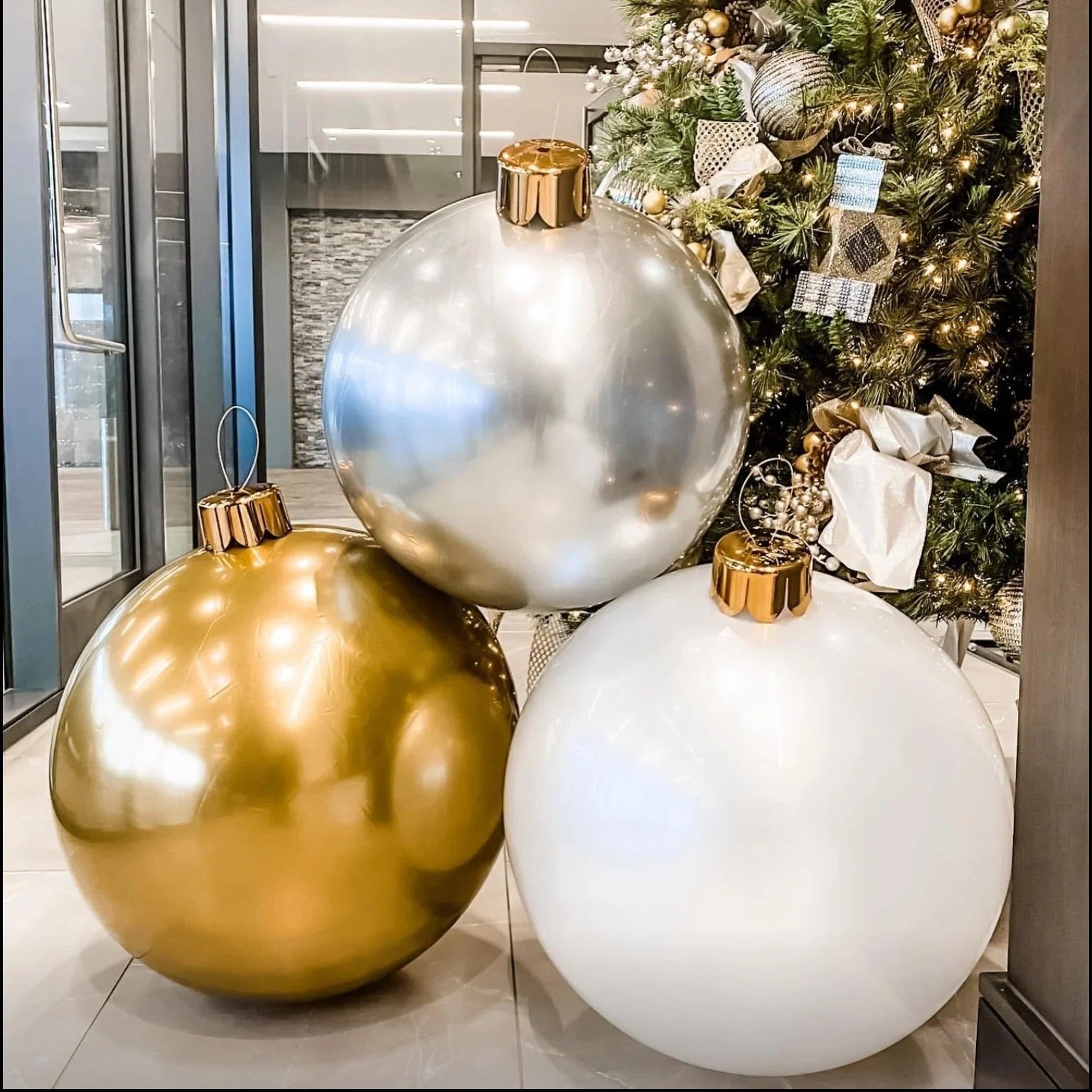 Inflatable Holiday Sphere for Festive Decor