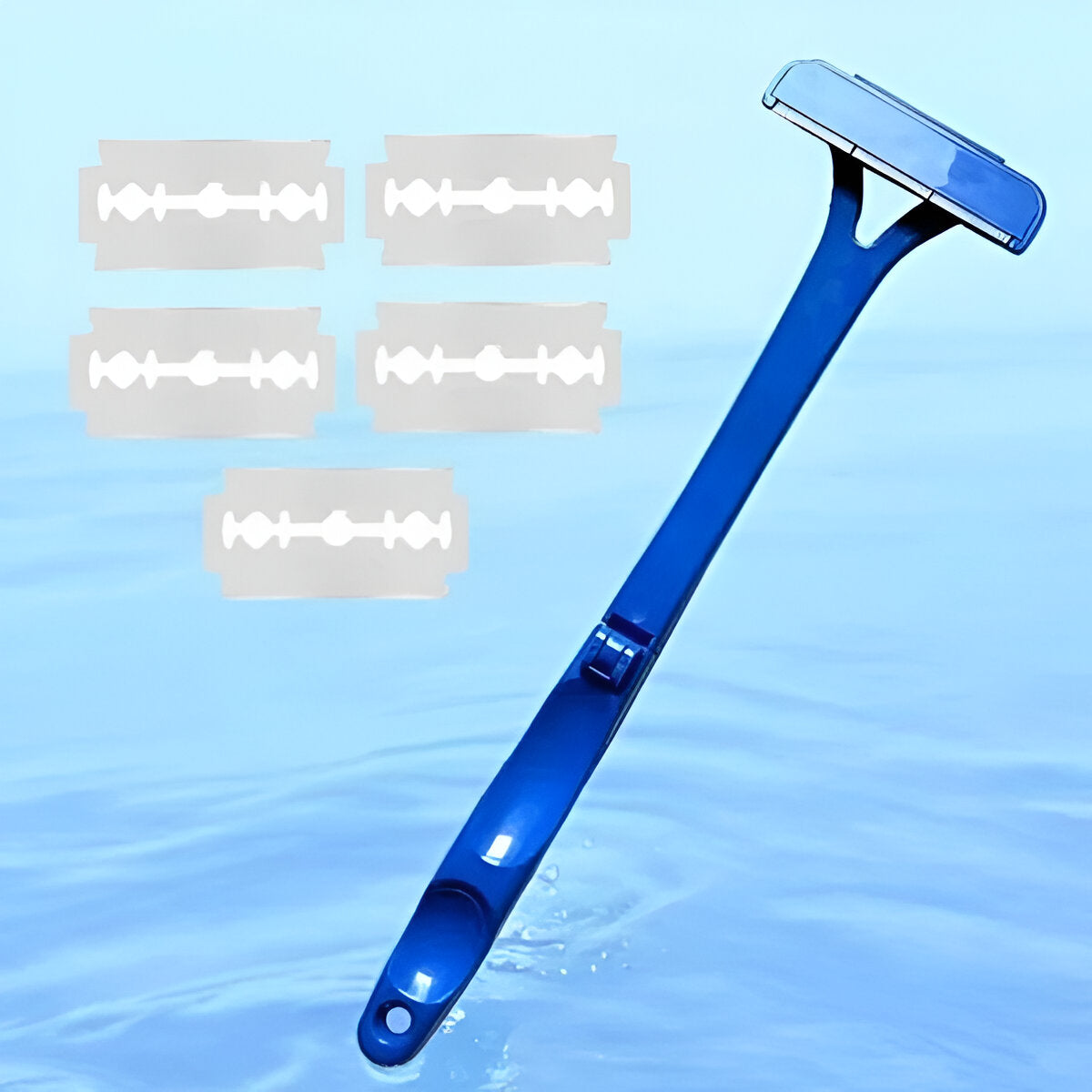 Ergonomic Back Grooming Shaver with Extended Handle