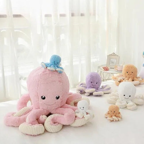 Oversized Cozy Octopus Plush Toy for Comfort & Decor