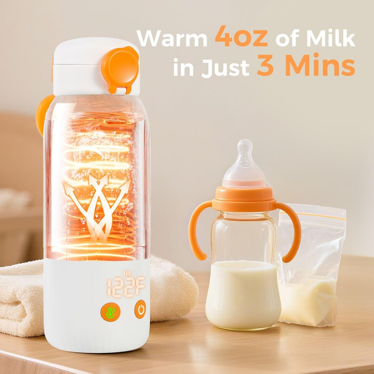 TravelEase Car Bottle Heater – Quick Heating for Busy Parents