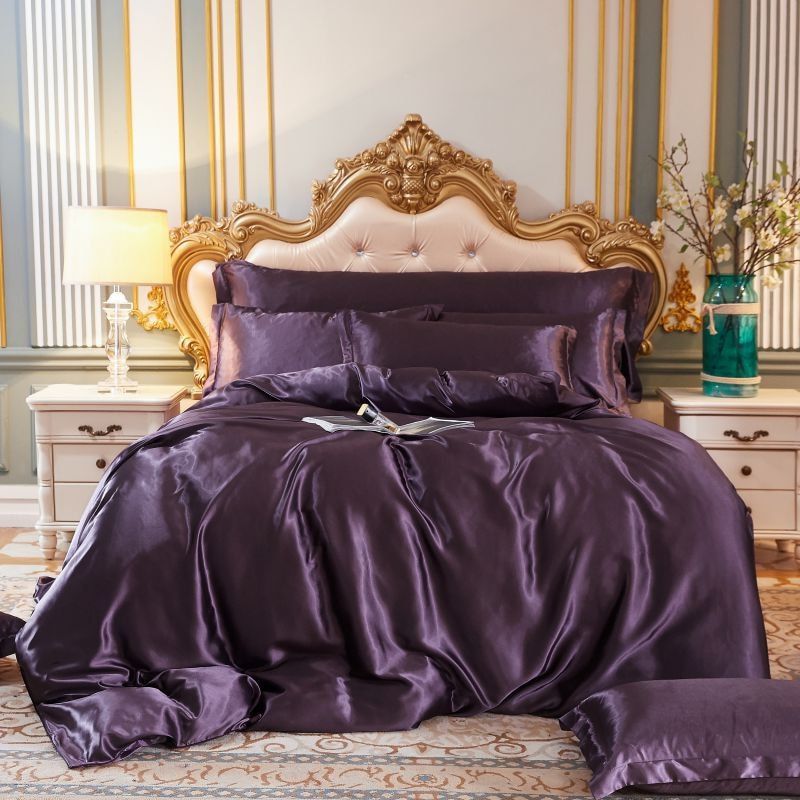 4-Piece Bedding Set in Silk and Satin Finish