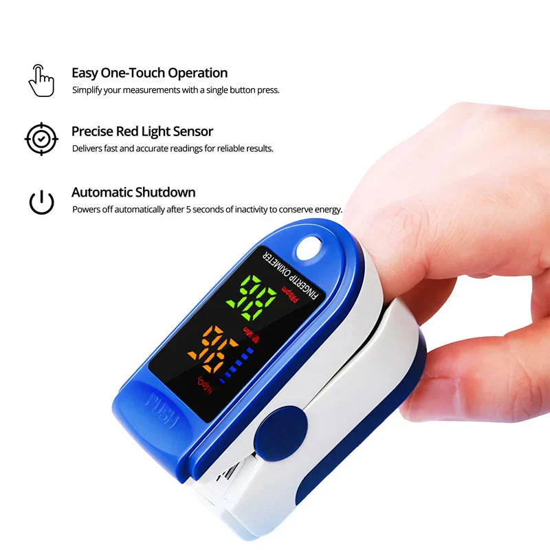 Smart Pulse Oxygen Monitor with Color Display