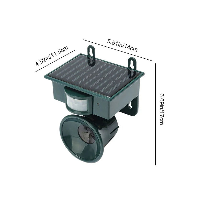 Eco-Friendly Motion-Activated Bird Repeller for Outdoor Spaces