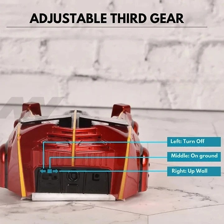 Gravity-Defying Wall Racer for Kids - Laser-Controlled Fun