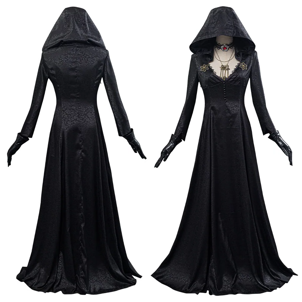 Gothic Elegance Vampire Queen Cosplay Ensemble