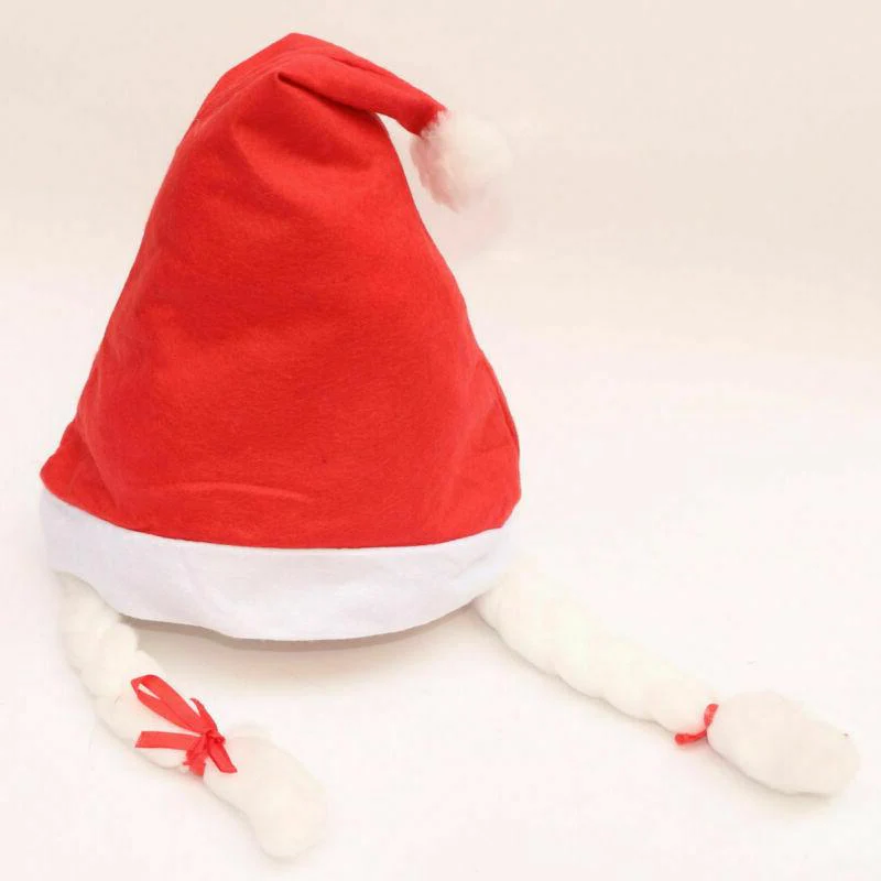 Festive LED Santa Hat with Color-Changing Lights
