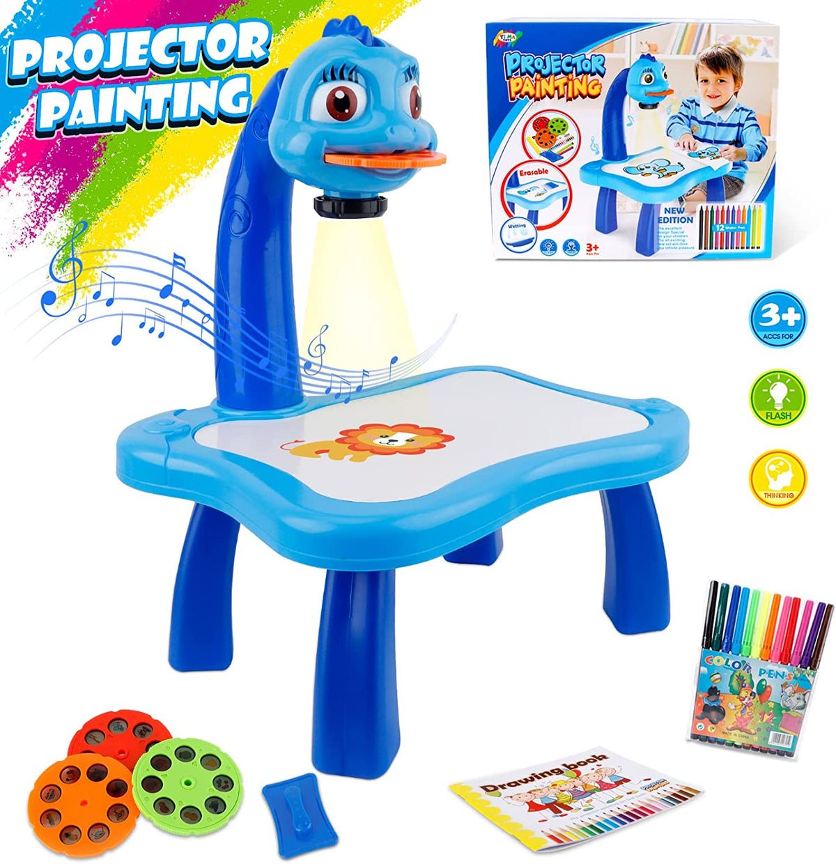 Illuminated Art Projector for Kids' Creative Adventures
