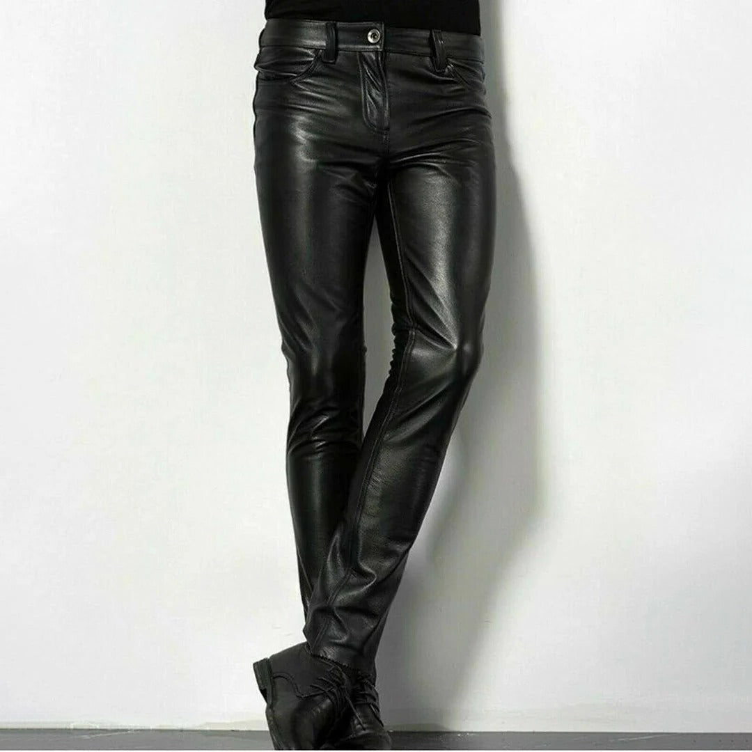 Men's Premium Faux Leather Trousers