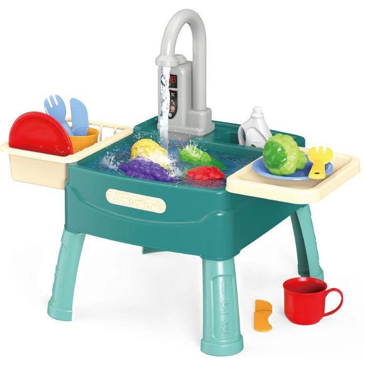 Interactive Cooking Station with Water Play Feature