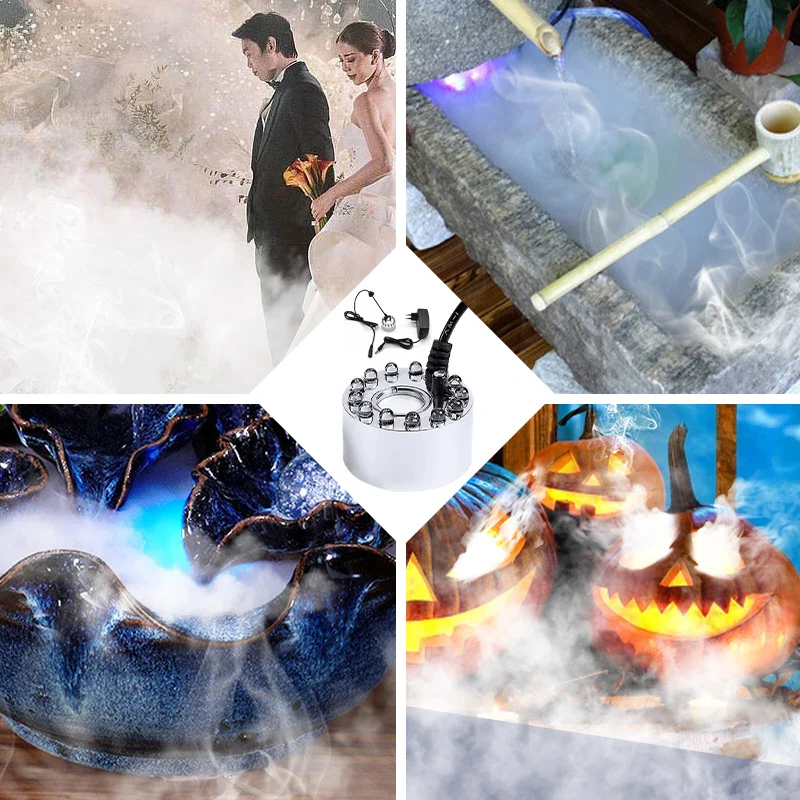 Colorful Mist Maker with LED Lights for Enchanting Spaces