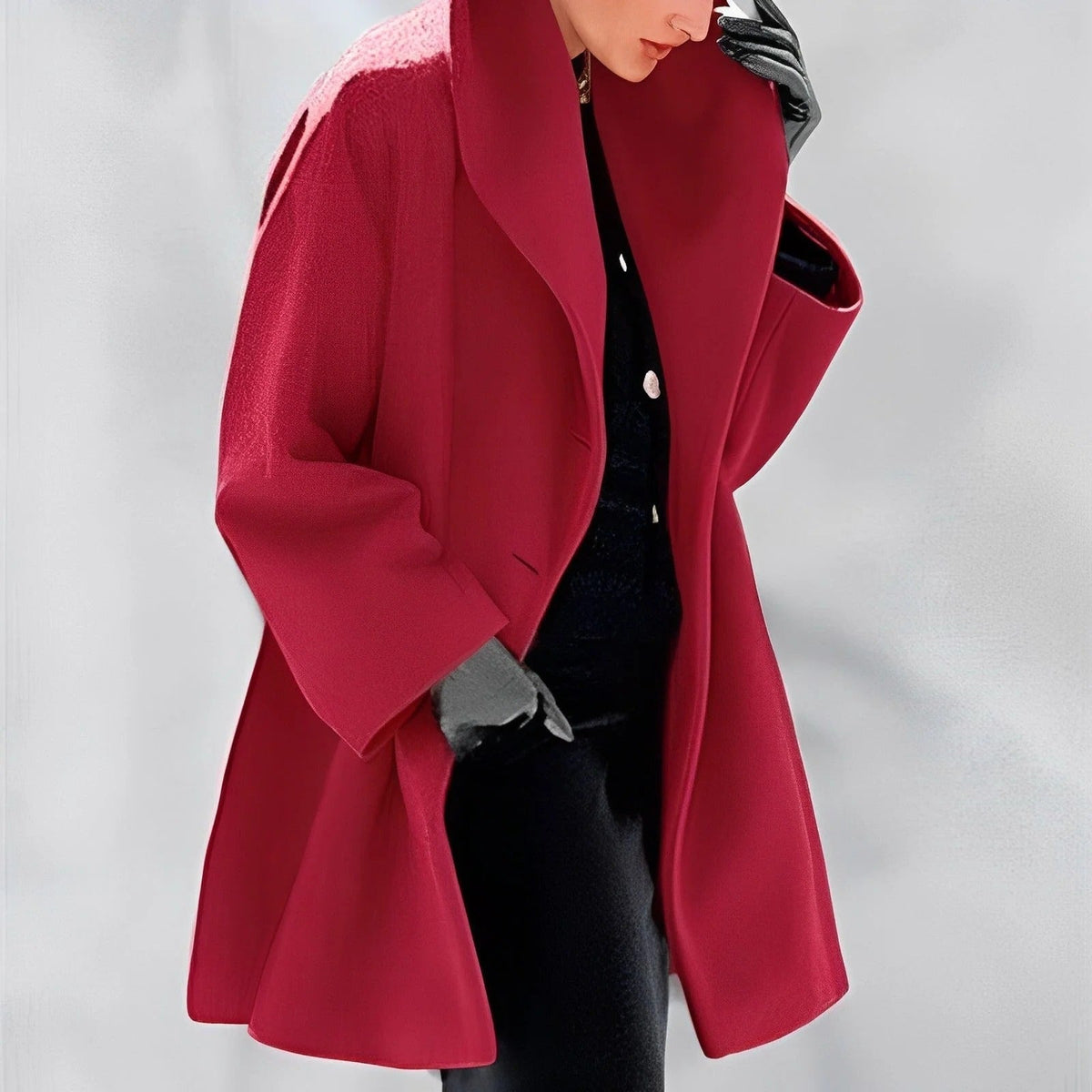 Chic Woolen Overcoat for Winter Comfort