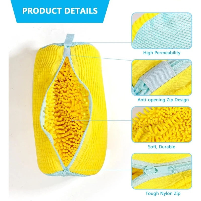 Effortless Footwear Cleaning Bag for Washing Machines