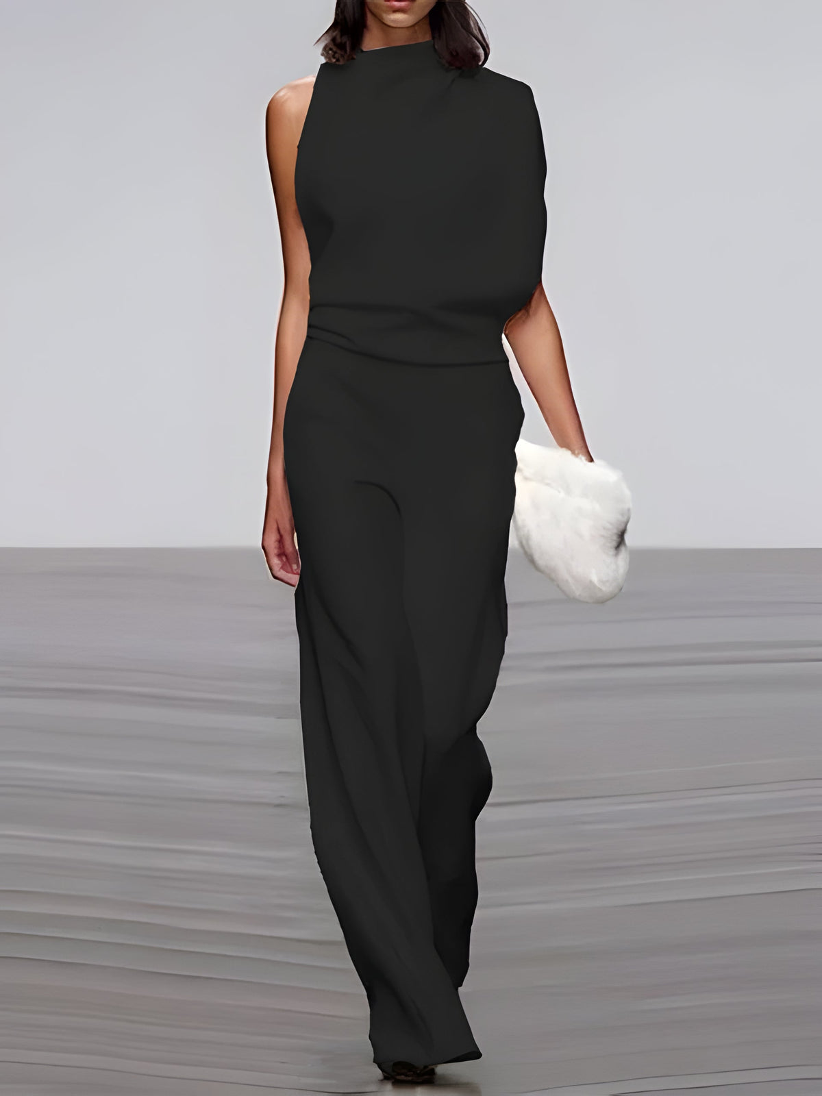 Chic Sleeveless Flared Jumpsuit for Effortless Elegance