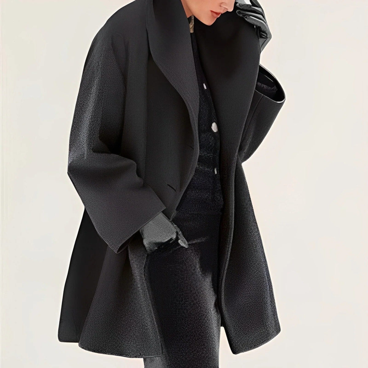 Chic Woolen Overcoat for Winter Comfort