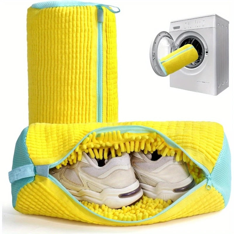 Effortless Footwear Cleaning Bag for Washing Machines