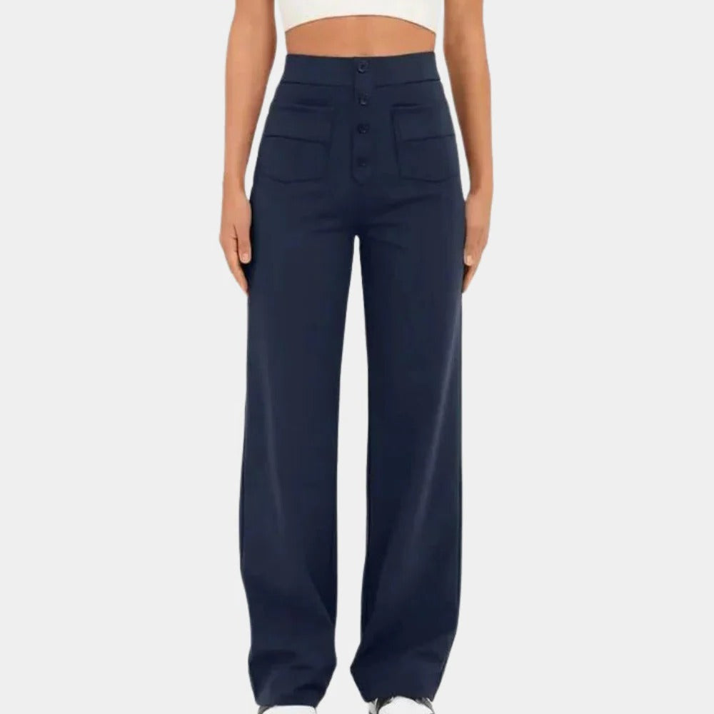 Chic High-Waist Women's Trousers for Effortless Style