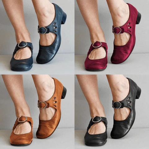 Comfort-Enhancing Leather Footwear for Pain Relief