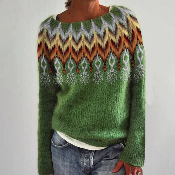 Chic Vintage Knit Sweater for Women
