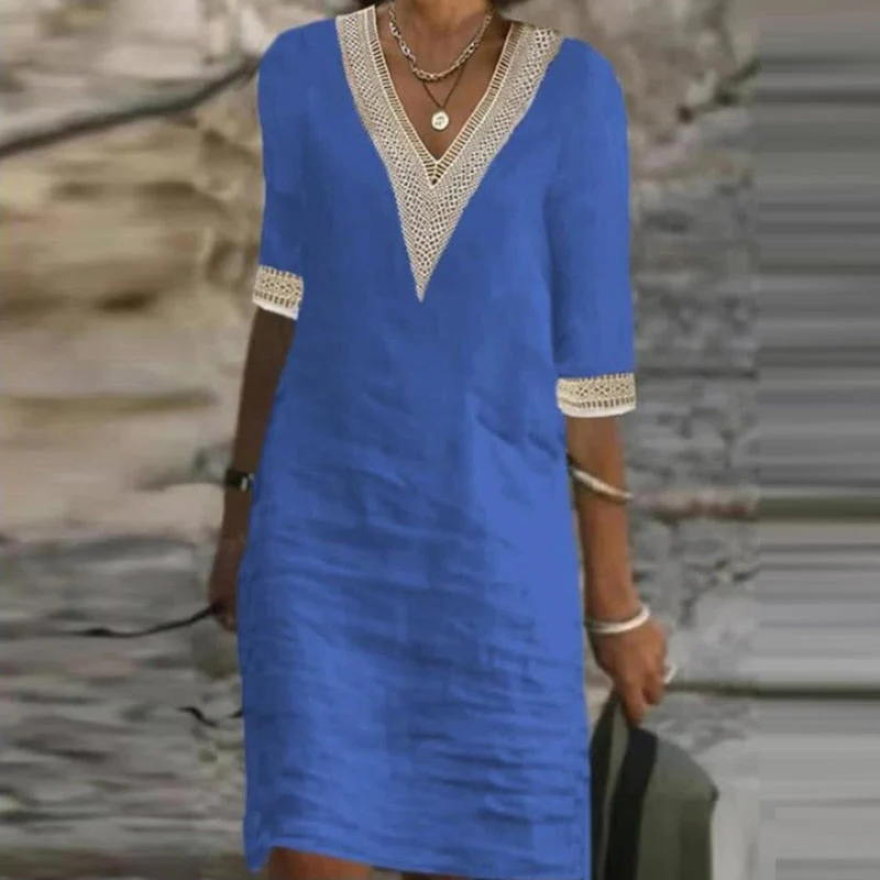 Chic and Versatile Linen Summer Dress for Women