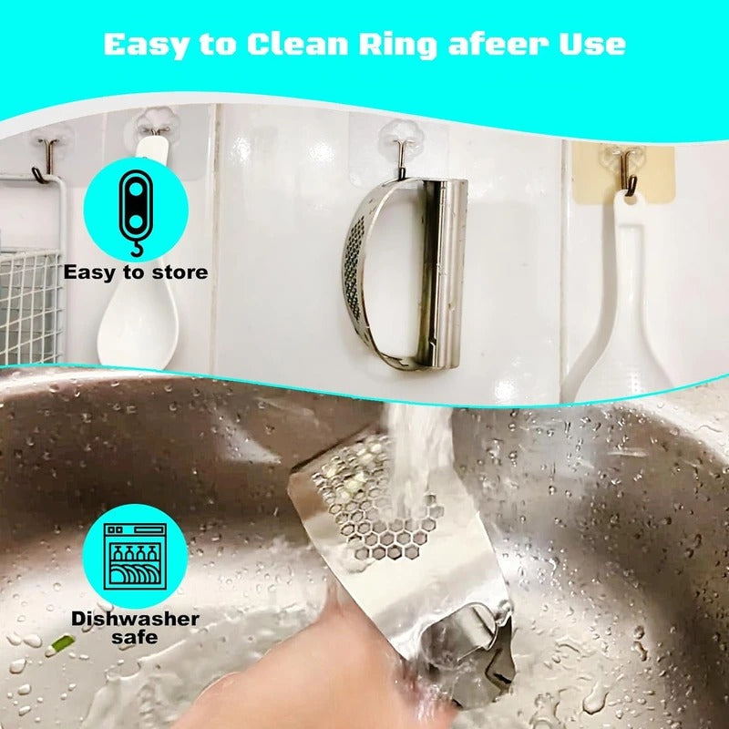 Essential Garlic Crusher with Built-In Bottle Opener