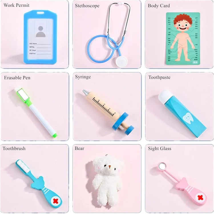 Kid-Friendly Dental Care Pretend Play Set