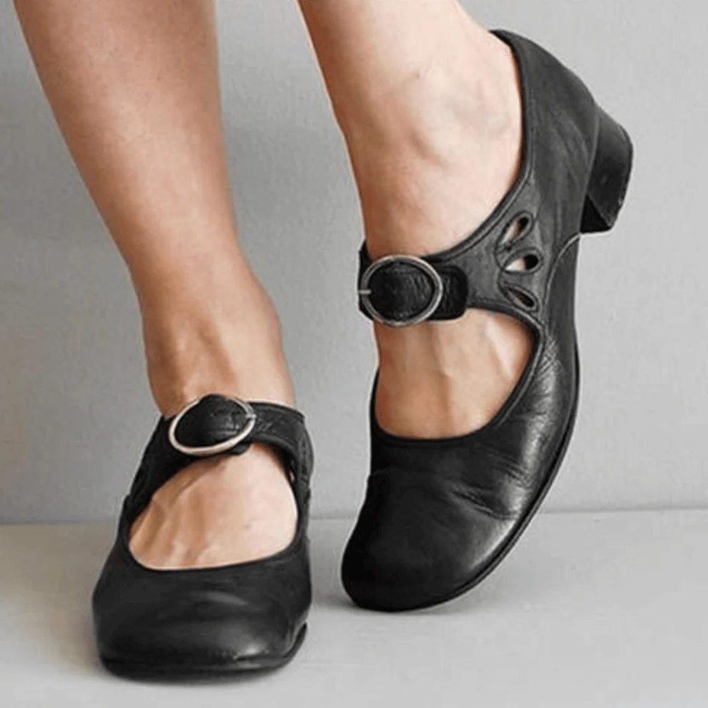 Comfort-Enhancing Leather Footwear for Pain Relief