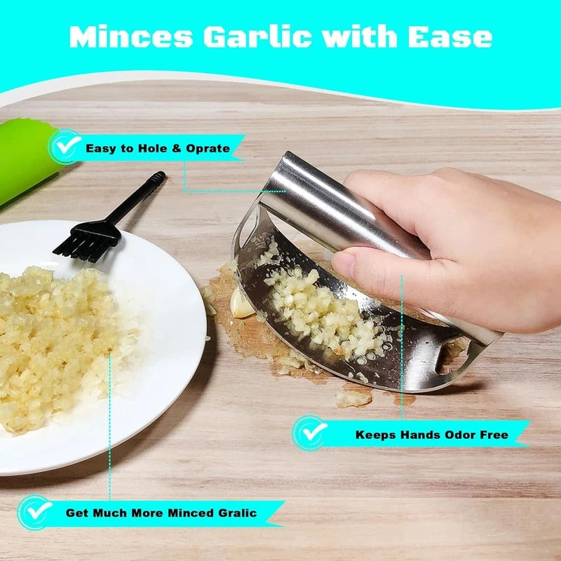 Essential Garlic Crusher with Built-In Bottle Opener