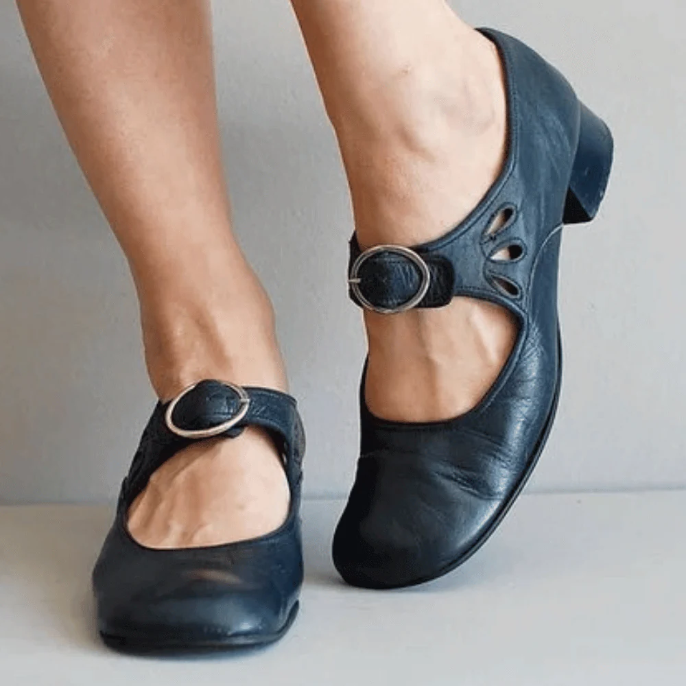 Comfort-Enhancing Leather Footwear for Pain Relief