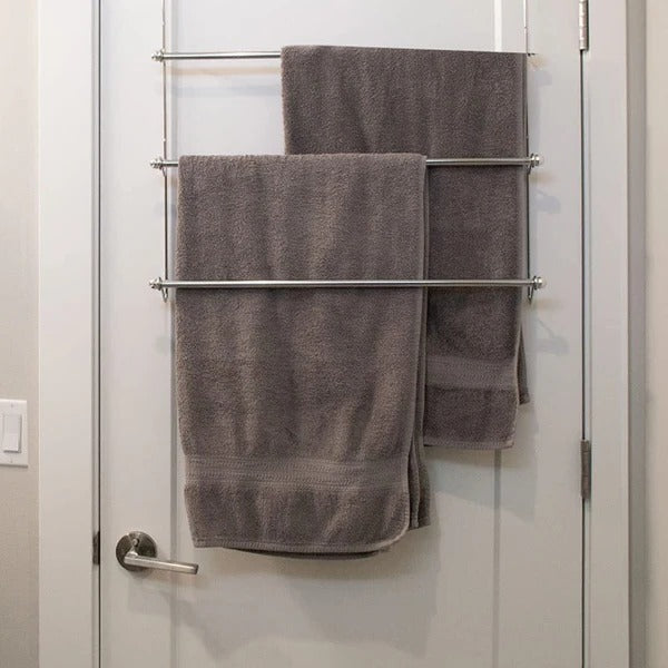 Space-Saving Over-Door Towel Organizer for Your Bathroom