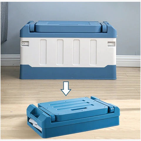 Versatile Collapsible Storage Box for Indoor and Outdoor Use