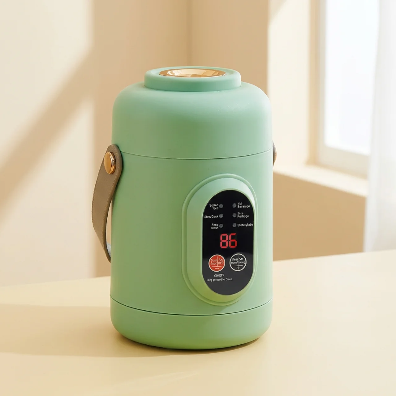 Compact 1L Electric Cooker with Smart Timer for Quick Meals