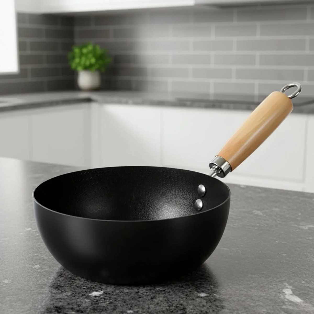 Compact Nonstick Cast Iron Skillet for Quick Meals