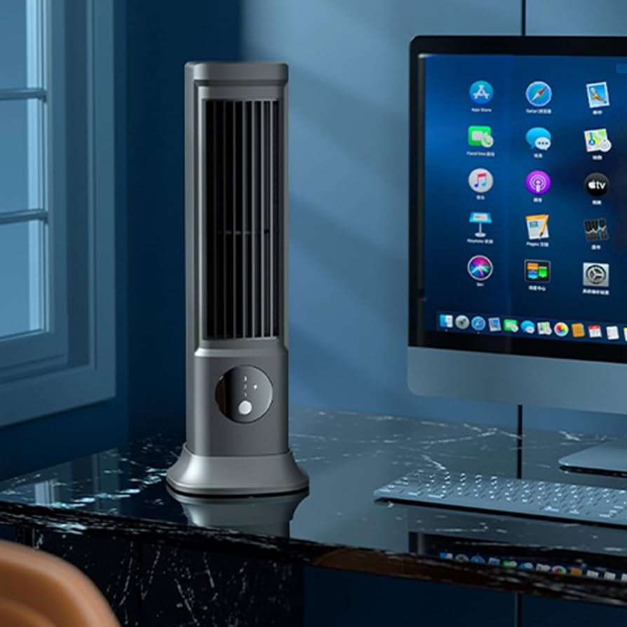 Portable Rechargeable Desk Fan with USB Power and 3 Speeds