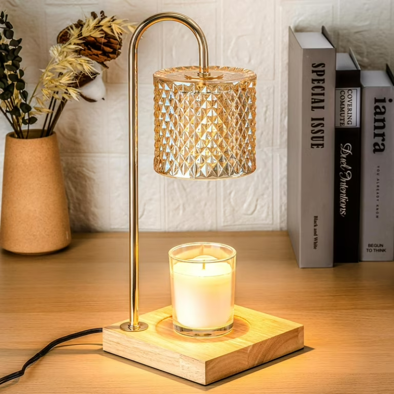 Adjustable Candle Warmer with Timer and Color Lighting