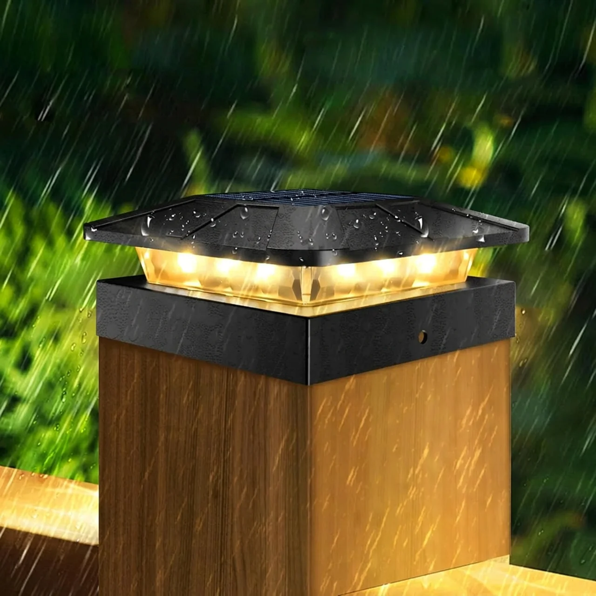 Weatherproof Solar Fence Cap Lights for Outdoor Spaces