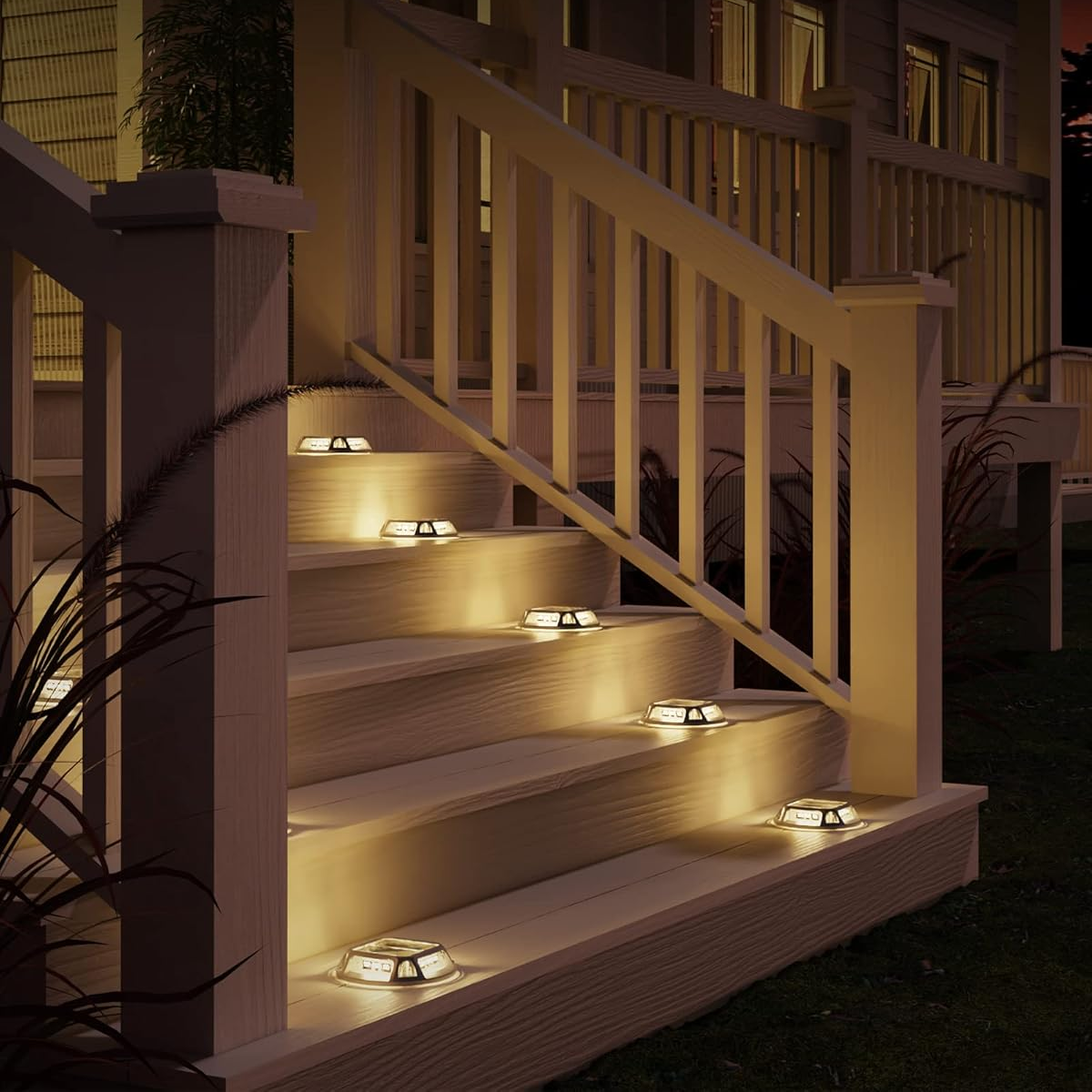 Eco-Friendly Solar Pathway Light with 12 LEDs and Waterproof Design