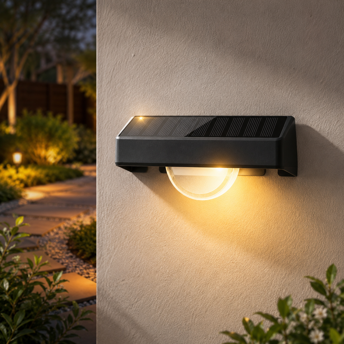 Versatile Solar Outdoor Light with 11 Color Options